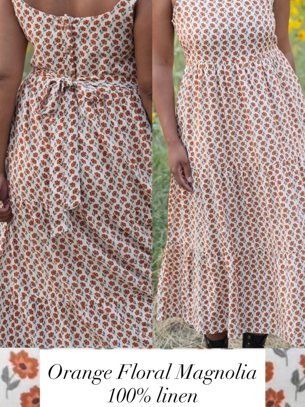 ISO LCW Orange Floral Magnolia